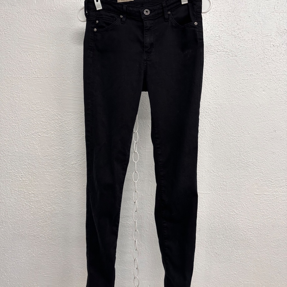 AG Adriano Goldschmied Dark Navy Mid-Rise Cigarette